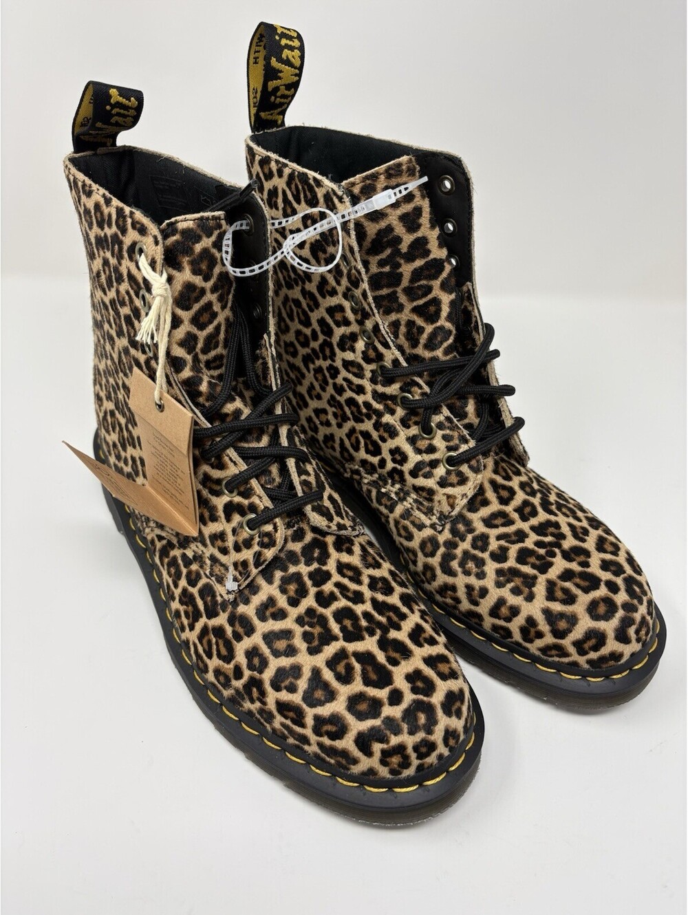 Dr. Martens 1460 Pascal Leopard Haircalf Ankle Boots - New With Tags New Size 11